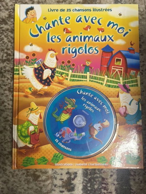 Chante avec moi : les animaux rigolos book CD new, French children's songs