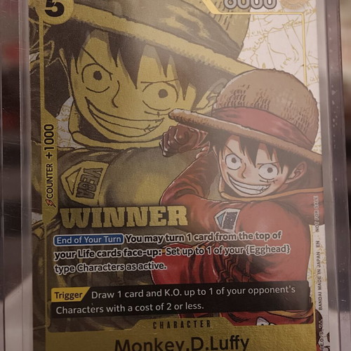 Monkey D. Luffy One Piece TCG card P-106 Winner 2026 Vol2