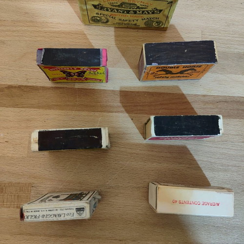 Vintage matchboxes used, pack