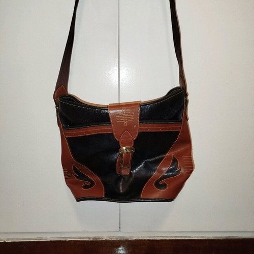 Crossbody bag black-brown used
