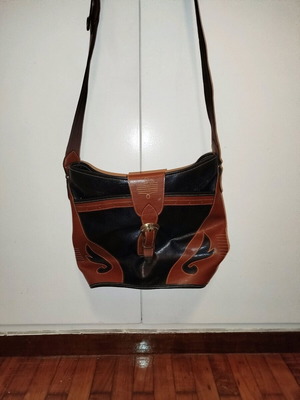 Crossbody bag black-brown used