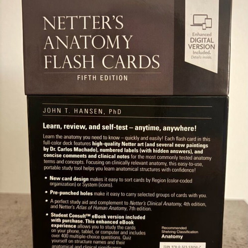 Netter's Anatomy Flash Cards 5th Edition like new