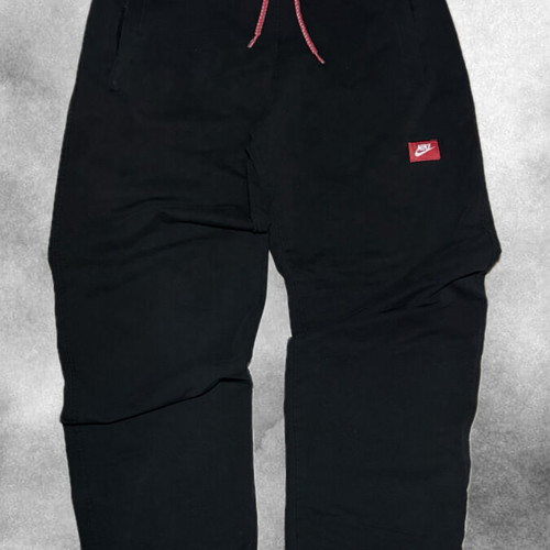 Nike Black Sweatpants with Red Detailing like new