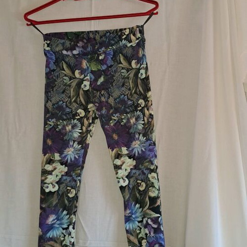 Women's leggings used, multicolor, size M