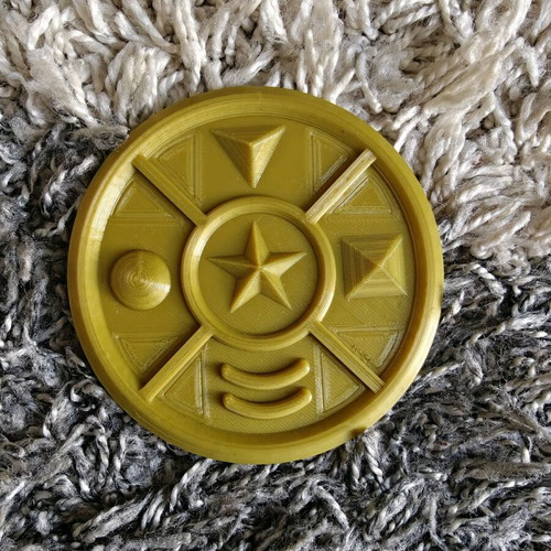 Power Rangers Zeo Belt Buckle with 3D Printing like new