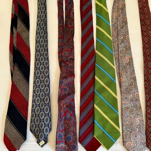 Vintage ties used, pack of 13, branded