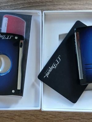 S.T.Dupont MaxiJet Lighter and Cigar Cutter Set New