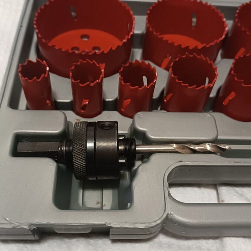 Bi-Metal Hole Saw Set 14 Pieces BI-METAL HSS YU-9366-11 New