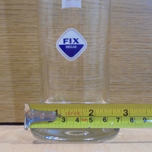 Fix Hellas beer set of 2 used promotional glasses 0.5lt