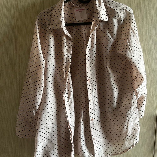 Pink Woman women's shirt used, size S, black and pink