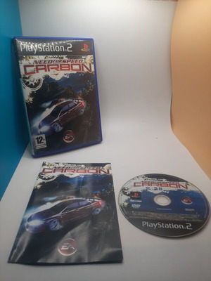 Sony PlayStation 2 с Need for Speed: Carbon и ръководство, употребяван