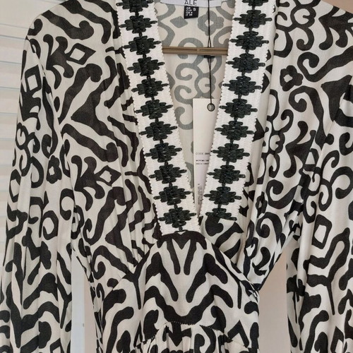 A.L.E. dress new, black and white, size small with sleeve