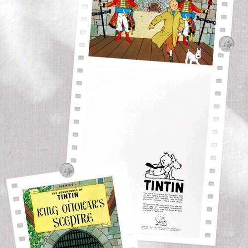 King Ottokar's Sceptre Tintin postcard like new