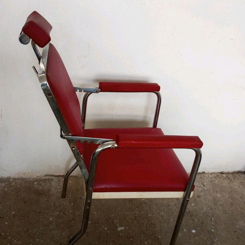 Barber chair used from 1940-1950 era