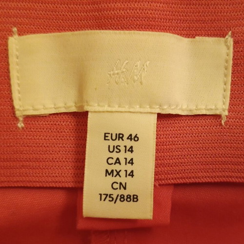 H&M women's pink pants size 46