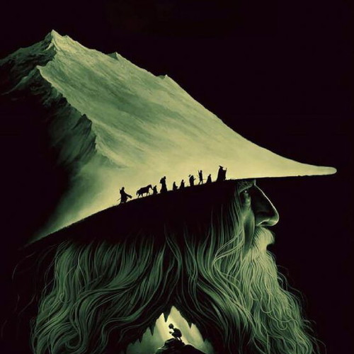 Lord of the Rings Lotr poster like new