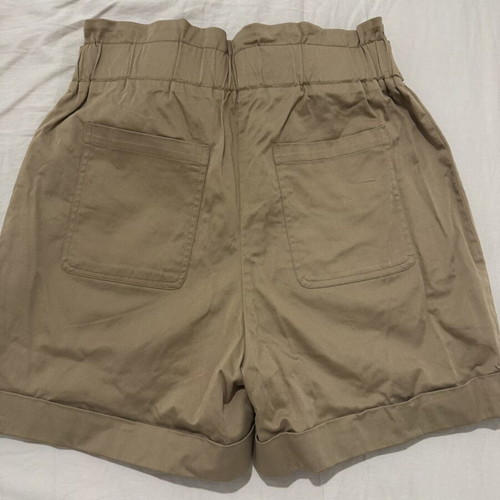 Morgan cotton shorts size 38, high waist, new, beige