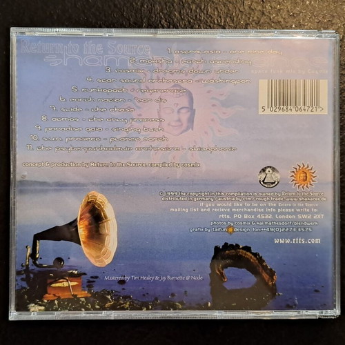Shamanic Trance Return to the Source CD, space funk mix by Cosmix