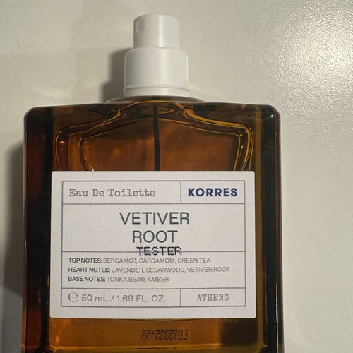 Korres Vetiver Root Eau de Toilette 50ml new, men's fragrance