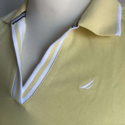 Nautica Women's Sports Polo Shirt new, yellow, size S