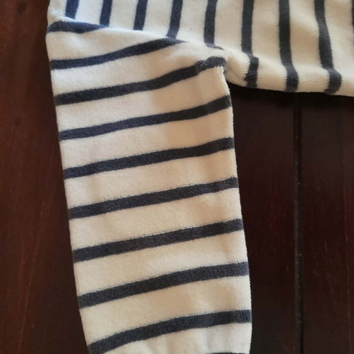 Petit Bateau fleece romper 6 months 67 cm like new