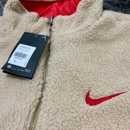 Nike Jacket Fleece new, size Large, beige