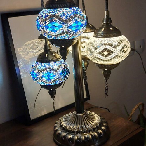 Handmade Floor Lamp with 6 Lights New, Oriental Design