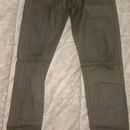 Leather women's pants black like new, size L