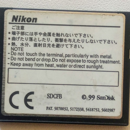 Nikon EC-16CF Compact Flash 16MB used, collectible 1999