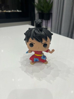 Luffytaro collectible toy used with box and minor damage