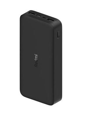 Xiaomi Redmi Power Bank 20000mAh 18W με 2 Θύρες USB-A Μαύρο