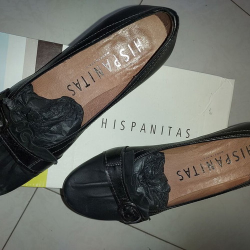Hispanitas black platforms like new, minimally worn