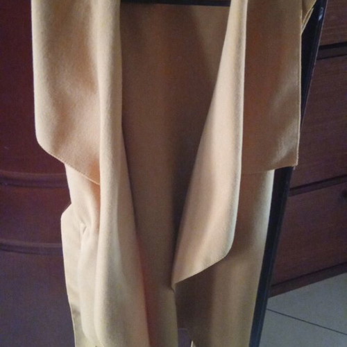 Himipalto suede sleeveless mustard color size M/L like new