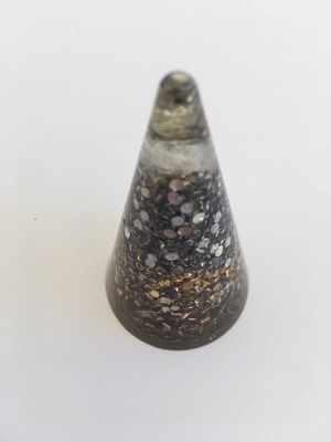 Orgonite with quartz, silver and copper new