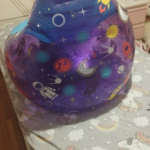 Inflatable kids chair with light