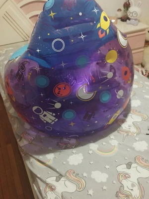 Inflatable kids chair with light