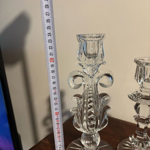Crystal candlesticks like new