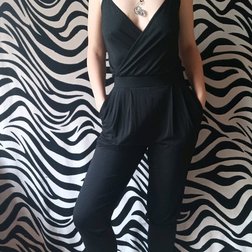 ASOS black jumpsuit like new, size S