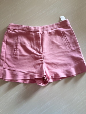 Zara pink high-waisted tailored shorts like new, size L