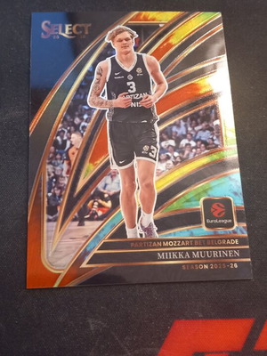 Miikka Muurinen Select/25 Prizm Courtside Euroleague Card Nm Condition