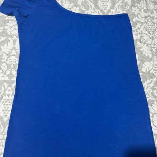 Blue Roua One-Shoulder Top like new, sizes S-M