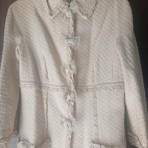 Hoss Intropia wool women's coat like new, beige, size L