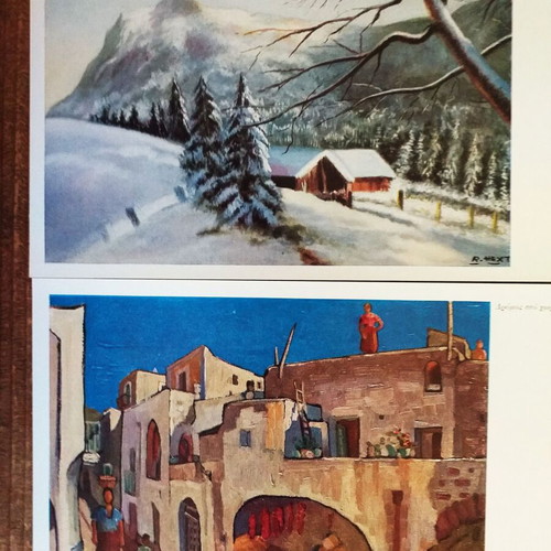 Collectible Mporis postcards like new, set of 9