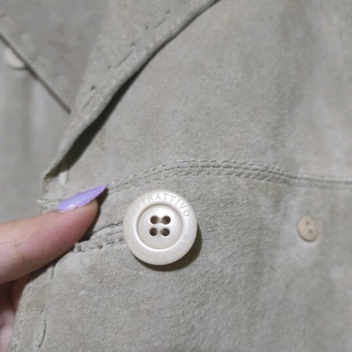 Attrattivo Long Gray/Beige Coat Like New Size M