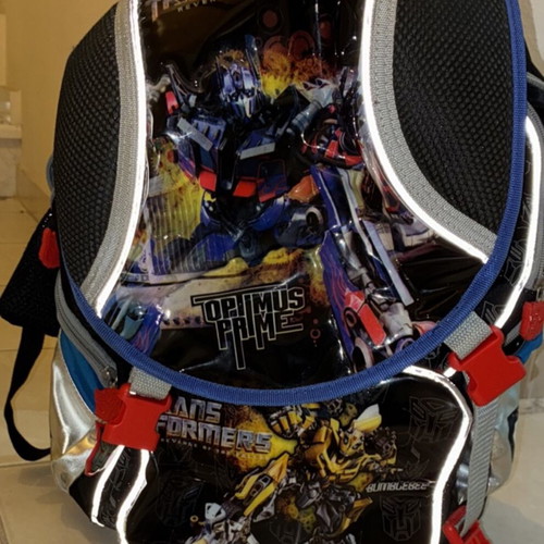Nerf and Transformers children's backpacks used, colorful, Polo