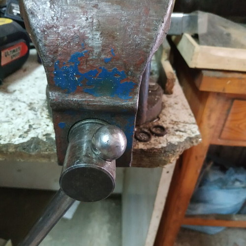 Steel vise used