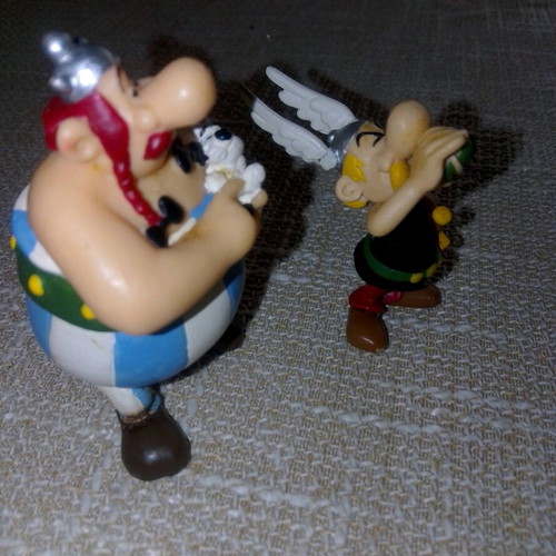 Asterix & Obelix collectible figures Plastoy 1997 like new