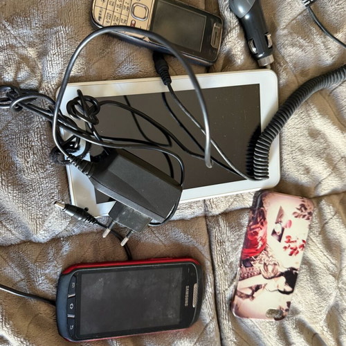 Electronic items used, 2 mobile phones and accessories