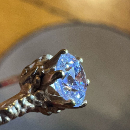 Monopetro ring like new, gold plated FO