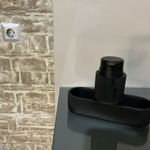 Kitchen accessories set black matte color unused, includes electric coffee pot and non-stick pots